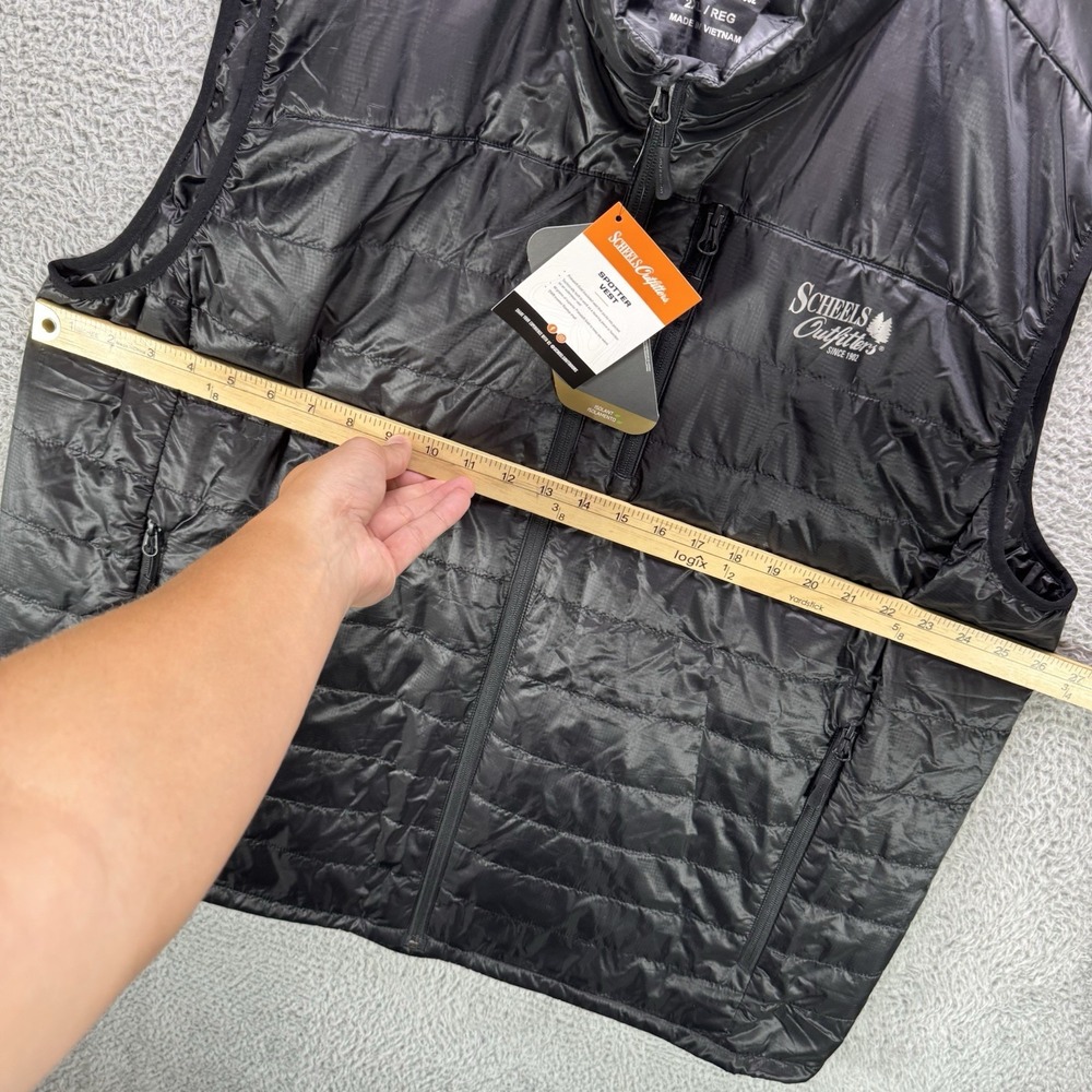Scheels Spotter Vest Mens 2XL Black Primaloft Ripstop Puffer Full Zip NWT $99 - Picture 10 of 12